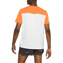 Asics Tennis-Tshirt Race weiss/orange Herren